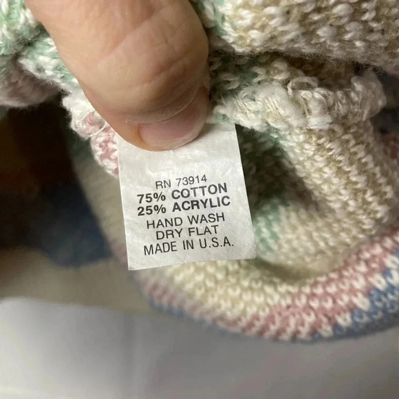 Vintage Alfred Dunner snowflakes sweater multi color size large - Picture 3 of 7